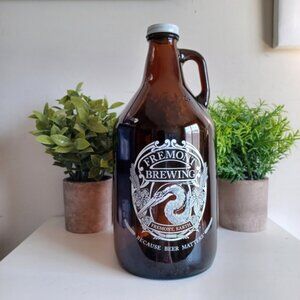 Fremont Brewing 64oz Beer Growler | Amber Glass | R1285 | Excellent Condition